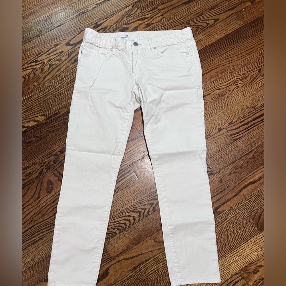 GAP Always Skinny 1969 Classic White Straight Leg Pants Full Length